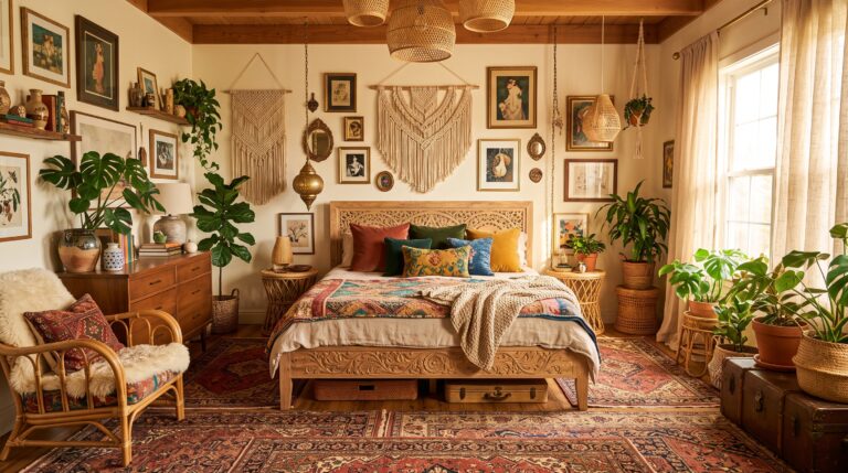 24 Boho Maximalist Bedroom Ideas Full of Charm