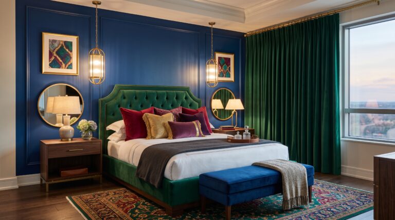 22 Jewel Tone Bedroom Ideas for a Dramatic Glow