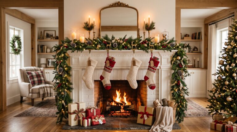 50+ Christmas Mantel Ideas for a Cozy, Elegant Holiday Season