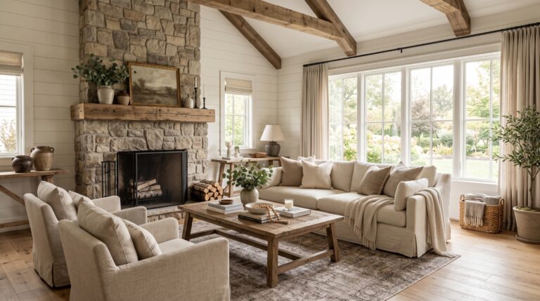 22 Farmhouse Living Room Ideas That Feel Cozy and Timeless