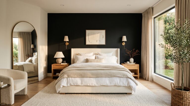 22 Black Accent Wall Bedroom Ideas You’ll Love