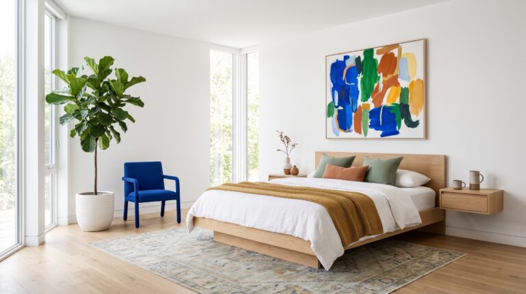 22 Colorful Minimalist Bedroom Ideas You’ll Love