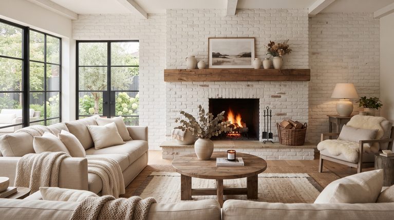 20+ White Brick Fireplace Ideas to Transform Your Living Room in 2026