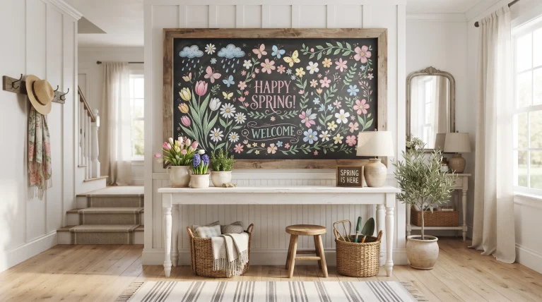 16 Cheerful Spring Chalkboard Ideas to Brighten Your Home